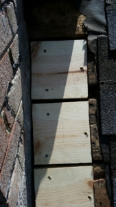 Replaced Wood Chimney Decking